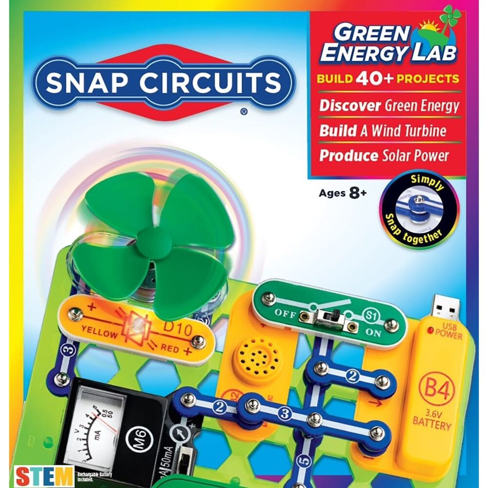 Snap Circuits: Green Energy LAB, STEM Educational Toy, Kids & Adults
